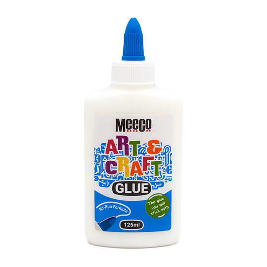 Glue - White Glue with applicator - Meeco 125ml