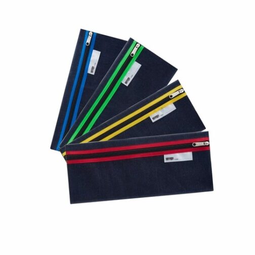 Pencil Bag - Denim Pencil Bag 33cm - Assorted Colours - MEECO