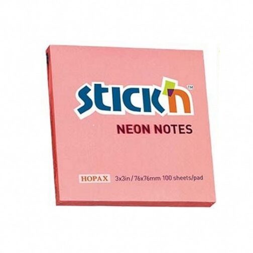 Stick'n Pads | Info Notes - 76mmx76mm - 100 Sheets per pack - Magenta Apricot